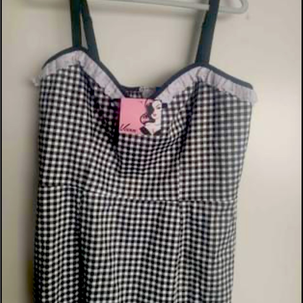 Vixen 2X Gingham Dress NWT